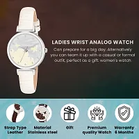 Stylish White Genuine Leather Analog Watch For Women-thumb4