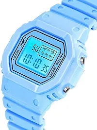 Motugaju Digital Blue Color Back 7 Light Day/Date Watch for Boys  Girls Boys and Girls Watch-thumb4