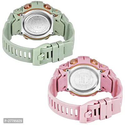 Classy Digital Watches for Unisex, Pack of 2-thumb2