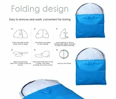 SIFRA Polyester Adults Washable Mosquito Net, Polyester Foldable King Size Bed,Double Bed,Queen Size Bed with Free Saviours(Suitable for 6ft x 6ft to 6.9ft x 6.9ft) - White Mosquito Net  (Blue, Tent-thumb2