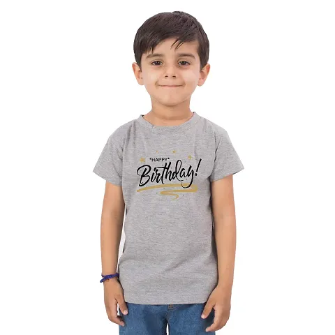 Limit Fashion Store - Happy Birthday Stars Kids Colored Cotton Gift Unisex T-Shirt (Boys/Girls)