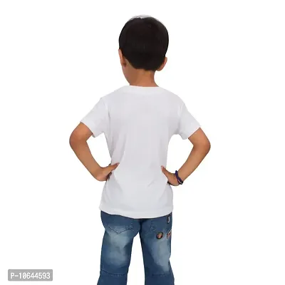 LIMIT Fashion Store - India Cricket Sports Kids T-Shirt (Boys/Girls) (13-14 Years) White-thumb2