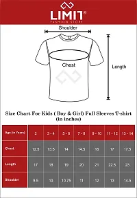 Limit Fashion Store - Little Man Bow Style Design Colored Cotton Full Sleeves Printed Kids T-Shirt (Boys)-thumb2