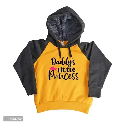 LIMIT Fashion Store - Daddy's Little Princess Kids Winter Wear Sweatshirts and Hoodies (Girls)-thumb2