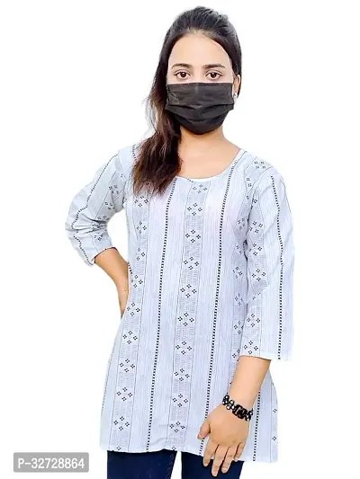 Stylish Cotton Short Kurti for Women-thumb0