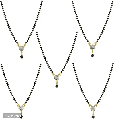 Stylish Brass Mangalsutra For Women Pack Of 5