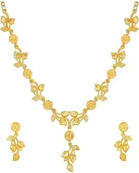 Stylish Golden Brass Jewellery Set For Women Pair Of 2-thumb3