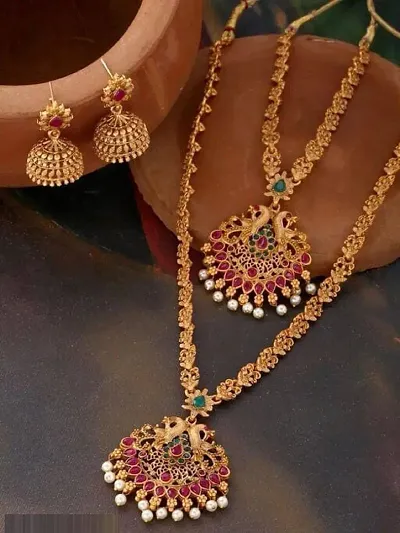 Trendy Women Necklace with Earring Set