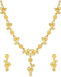 Stylish Golden Alloy Jewellery Set For Women-thumb1