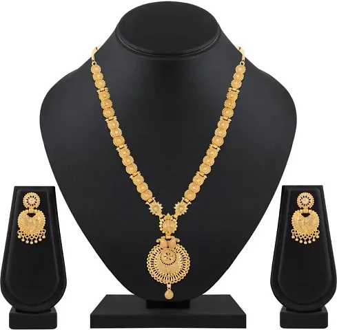 Stylish Brass Jewellery Set For Women