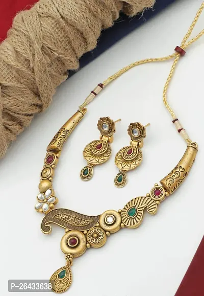 Stylish Copper Alloy Jewellery Set For Women