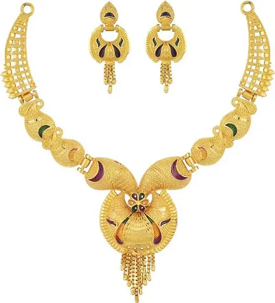 Stylish Brass Jewellery Set For Women Pack Of 1