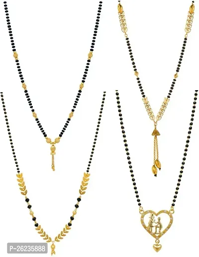 Stylish Brass Mangalsutra For Women Pack Of 4