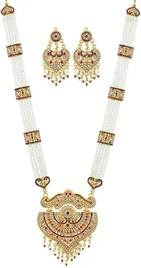 Stylish Golden Alloy Jewellery Set For Women-thumb1