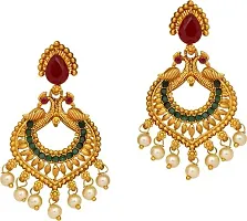 Stylish Golden Brass Jewellery Set For Women Pair Of 2-thumb1