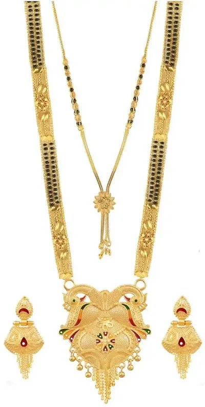 Stylish Brass Jewellery Set For Women Pair Of 2