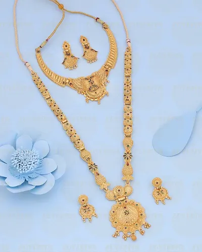 Combo Of 2 Gold Plated Jewellery Sets