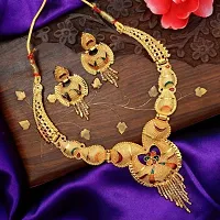 Stylish Golden Alloy Jewellery Set For Women-thumb1