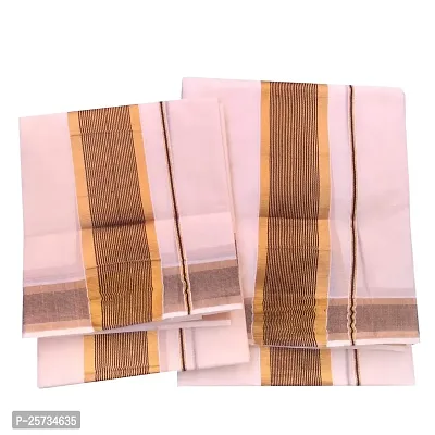 kerala saree set mundu 2x3 black gold 2 mtr, 2.5 mtr