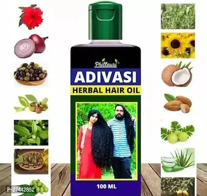 Adivasi Herbal Hair Oil For Hair Growth And Hair Fall Control Pack Of 1 (100 Ml)-thumb0