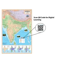 India Political and India Physical Map in English-thumb1