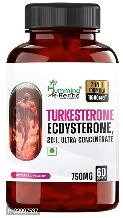 Humming Herbs Ultra Testosterone Booster 6in1 12410 eqv 60 Capsules Boost Muscle Growth Energy and Performance with Tongkat Ali Tribulus Arginine and Horny Goat Weed