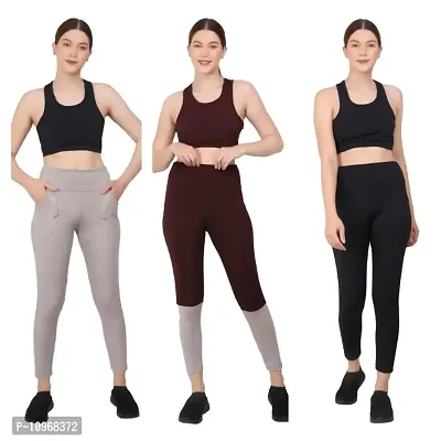 Solid Women Gym Leggings Workout Pants For Girls/Women