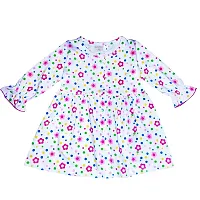 KIDEEZGUILD... Polka Dot Printed New Born Baby Kids Girls Infant Cotton Full Sleeves Sleeveless Short Frock Dress Set Pack of 2 (9-12 Months, COLOR3)-thumb2
