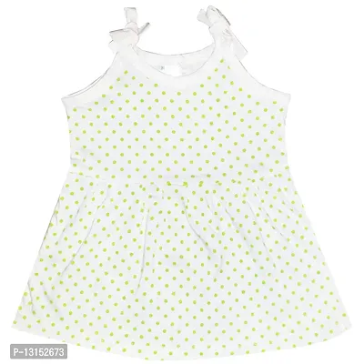 Butunu Polka Dot Printed New Born Baby Kids Girls Infant Cotton Short Frock Dress Set Pack of 3-thumb5