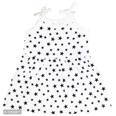 Butunu Polka Dot Printed New Born Baby Kids Girls Infant Cotton Short Frock Dress Set Pack of 3-thumb5
