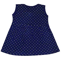 KIDEEZGUILD... Polka Dot Printed New Born Baby Kids Girls Infant Cotton Cutsleeves Full Sleeves Sleeveless Short Frock Dress Set Pack 2 (3-6 Months, Multicolor2)-thumb3