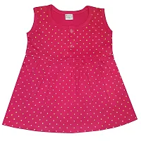 Butunu Polka Dot Printed New Born Baby Kids Girls Infant Cotton Short Frock Dress Set Pack of 3-thumb4