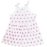 Butunu Polka Dot Printed New Born Baby Kids Girls Infant Cotton Short Frock Dress Set Pack of 3-thumb3