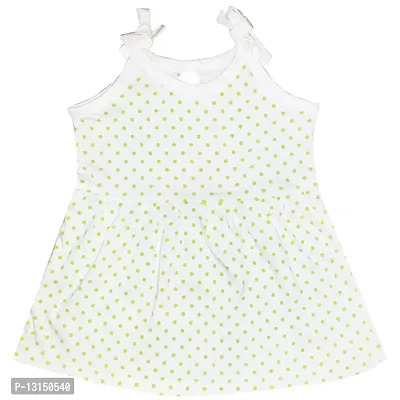 Butunu Polka Dot Printed New Born Baby Kids Girls Infant Cotton Short Frock Dress Set Pack of 3-thumb5