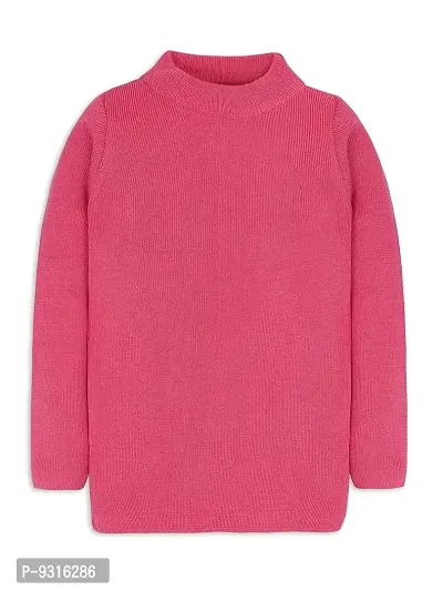 RVK Unisex Kids Boys Girls Super Soft Acrylic Sweater (36, HOT Pink)