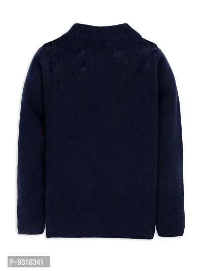 RVK Unisex Kids Boys Girls Super Soft Acrylic Sweater (34, Navy)-thumb3