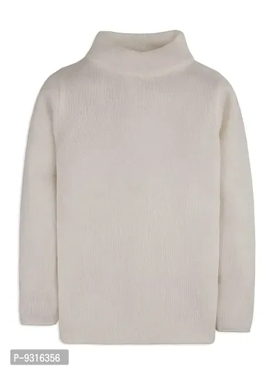 RVK Unisex Kids Boys Girls Super Soft Acrylic Sweater (22, Off White)