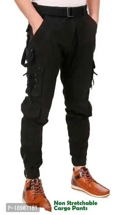 Loose Fit Cargo trousers | Black | Jack & Jones®