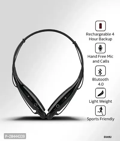 HBS-730 In the Ear Bluetooth Neckband Headphone (Black).-thumb3