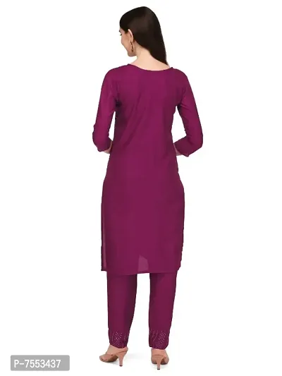 Trendy Designer Rayon Fabric Sequence Work Kurtis With PAnt-thumb3