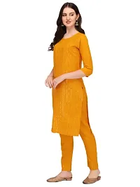 Trendy Designer Rayon Fabric Sequence Work Kurtis With PAnt-thumb1