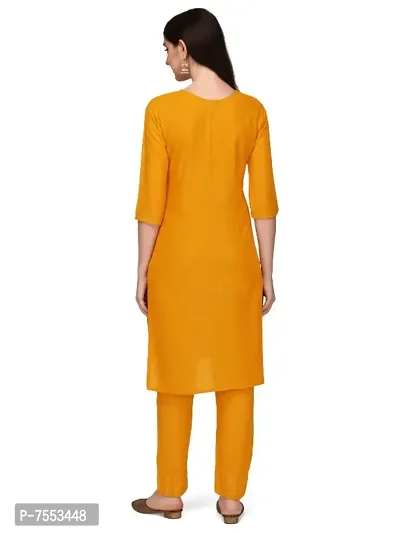 Trendy Designer Rayon Fabric Sequence Work Kurtis With PAnt-thumb3