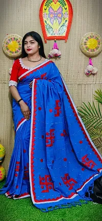 Attractive Cotton Saree with Blouse piece 