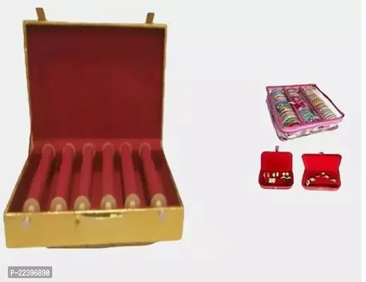 Maroon Bangle Storage Jewellery Box-thumb0