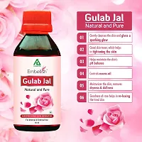 APLOMB Embellish Pure Natural Gulab Jal for Skin Cleansing and Toning | Drinkable- relieves Stress  Anxiety| A Refreshing Skin Hydrater | with No Paraben for -60ml Pack of 2-thumb3