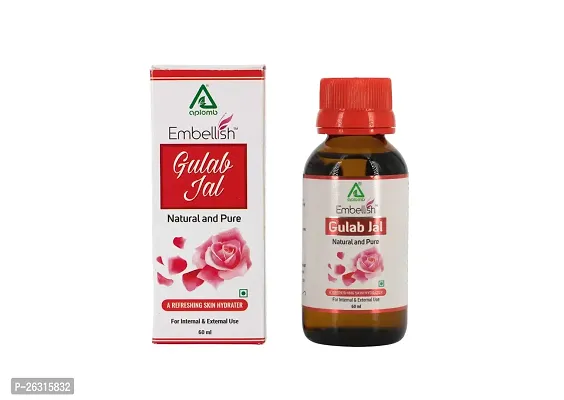 APLOMB Embellish Pure Natural Gulab Jal for Skin Cleansing and Toning | Drinkable- relieves Stress  Anxiety| A Refreshing Skin Hydrater | with No Paraben for -60ml Pack of 2-thumb5