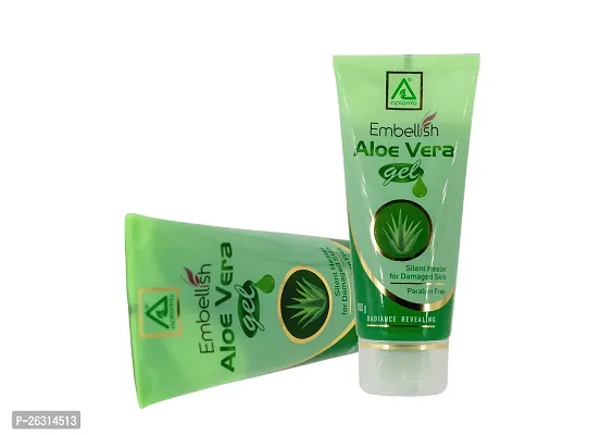 Aplomb Embellish Pure and Natural Aloe Vera Gel | Moisturises, Nourishes and Hydrates the Skin | for Face  Hair | -100g-thumb5