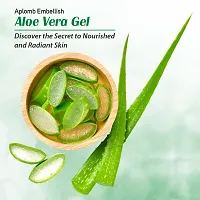 APLOMB Embellish Pure and Natural Aloe Vera Gel Moisturises, Nourishes and Hydrates the Skin for Face  Hair (100g)-thumb2