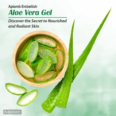 APLOMB Embellish Pure and Natural Aloe Vera Gel Moisturises, Nourishes and Hydrates the Skin for Face  Hair (100g)-thumb3