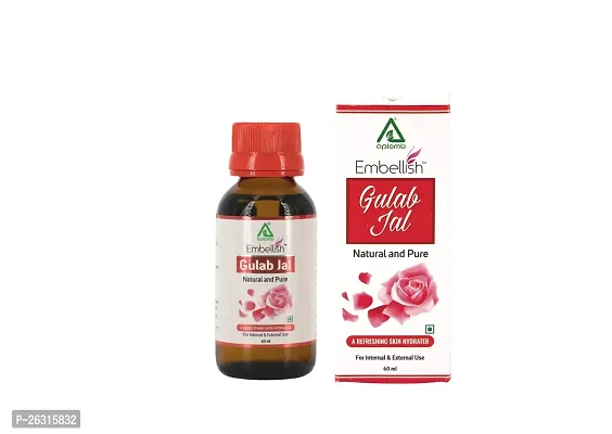 APLOMB Embellish Pure Natural Gulab Jal for Skin Cleansing and Toning | Drinkable- relieves Stress  Anxiety| A Refreshing Skin Hydrater | with No Paraben for -60ml Pack of 2-thumb4